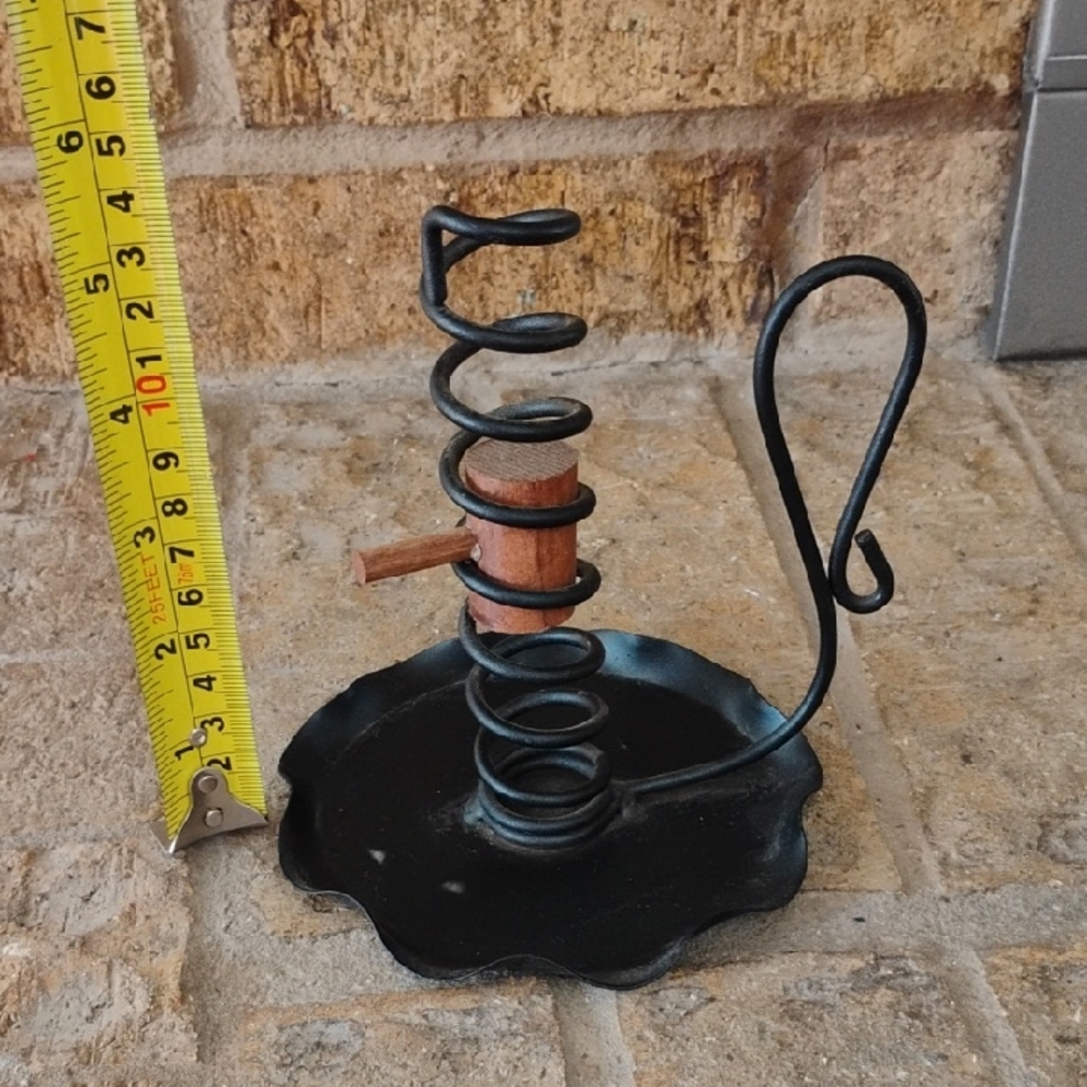 Black Metal Candle Holder